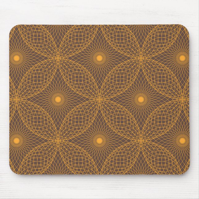 Dekoratives, elegantes, abstraktes Mandala-Muster Mousepad (Vorne)
