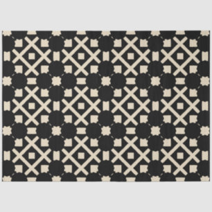 Dekoratives, elegantes, geometrisches Muster in Sc Seidenpapier