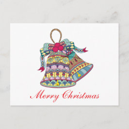 Dekoratives Element der Weihnachtsglocken Feiertagspostkarte