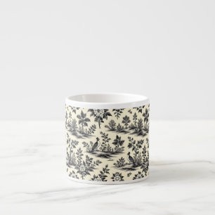 Dekoratives französisches Toile-Muster Espressotasse