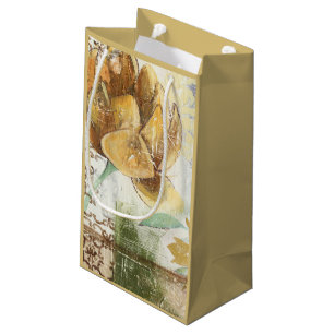 Dekoratives Fresco-Design mit Globe-Blume Kleine Geschenktüte