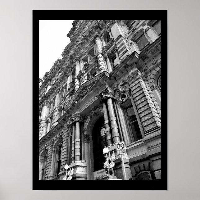 Dekoratives Gebäude Poster (Vorne)