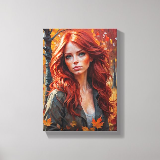 Dekoratives Gemälde (Herbstschönheit) Leinwanddruck (Vorderseite)
