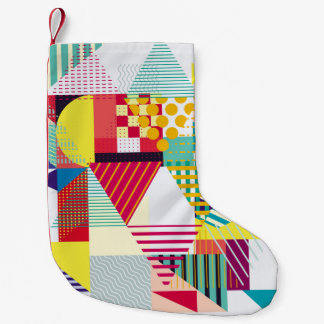 Dekoratives geometrisches, abstrakt nahtloses Must Kleiner Weihnachtsstrumpf