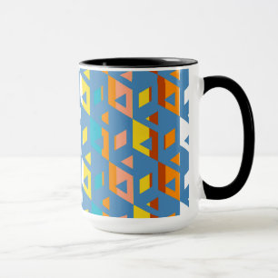 Dekoratives geometrisches Fliesenmosaikmuster #5 Tasse