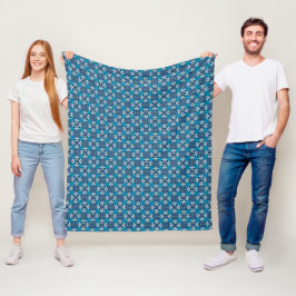 Dekoratives geometrisches Muster Fleecedecke