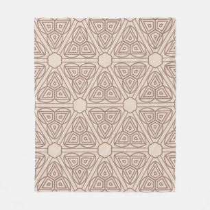 dekoratives geometrisches nahtloses Muster. Darste Fleecedecke