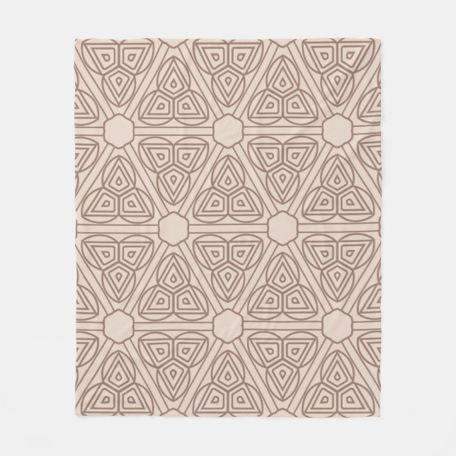 dekoratives geometrisches nahtloses Muster. Illust Fleecedecke (Vorderseite)