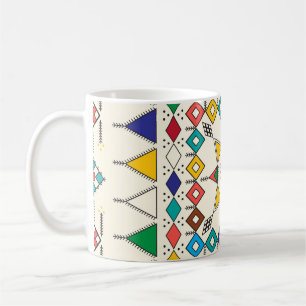 Dekoratives geometrisches Wiederholmuster, inspiri Kaffeetasse