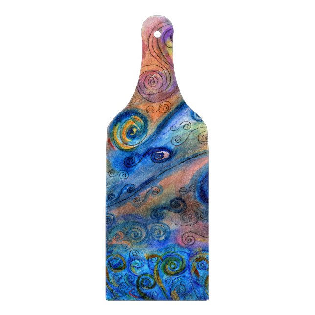 Dekoratives Glas Designer Schneidbrett - Küche Schneidebrett (Vorderseite)