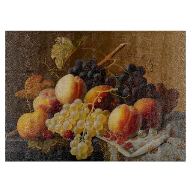 Dekoratives Glasschneiden-Brett/Stillleben-Frucht Schneidebrett (Vorderseite)