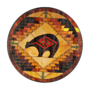 Dekoratives Glassschneidebrett 30,5 cm Schneidebrett