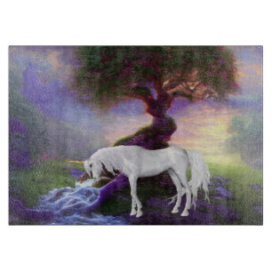 Dekoratives Glassschneidebrett 38 cm x 28 cm Schneidebrett