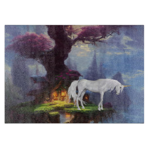 Dekoratives Glassschneidebrett 38 cm x 28 cm Schneidebrett