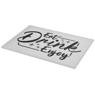 Dekoratives Glassschneidebrett 38 cm x 28 cm Schneidebrett