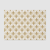 Dekoratives Gold Fleur-de-Lis-Muster