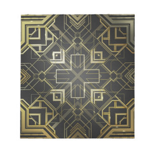 Dekoratives Gold Notizblock