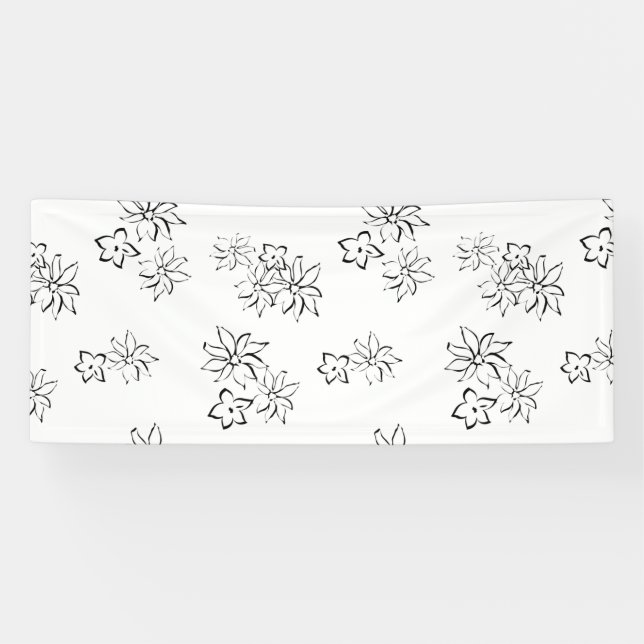 Dekoratives, grau gefärbtes Banner (Horizontal)
