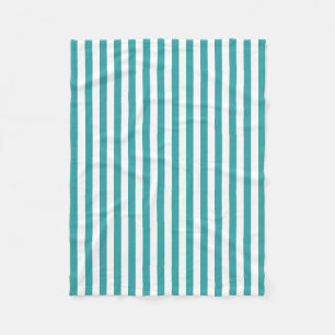 Dekoratives grünes Weiß Stripes die modernen Fleecedecke