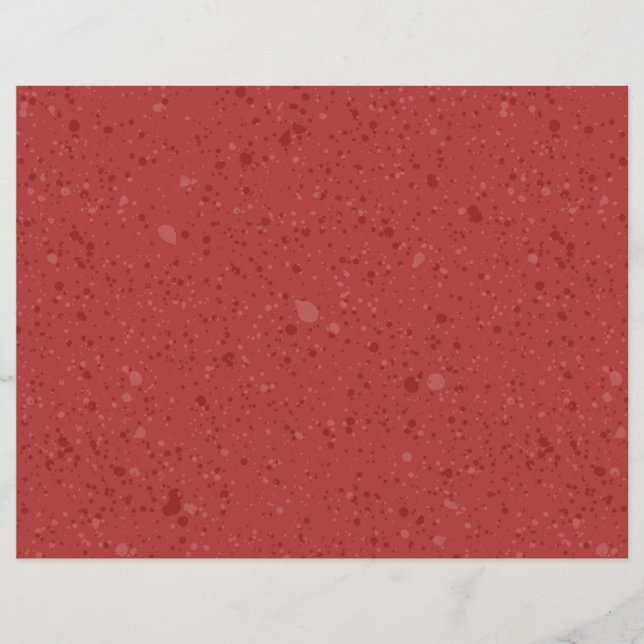 Dekoratives Grunge-Muster rotes Scrapbook-Papier (Vorderseite)