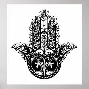 Dekoratives Hamsa Design 2 Poster