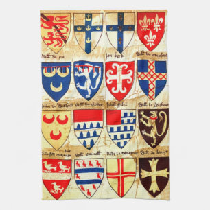 Dekoratives Heraldik-Muster Handtuch