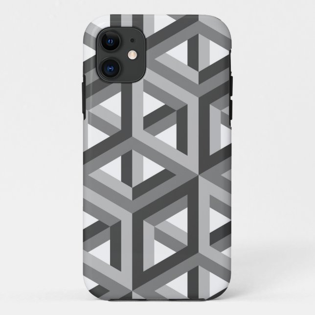 Dekoratives Hexagons-Mosaikmuster #5 Case-Mate iPhone Hülle (Rückseite)