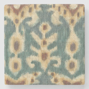 Dekoratives Ikat Fabric Design von Chariklia Zarri Steinuntersetzer