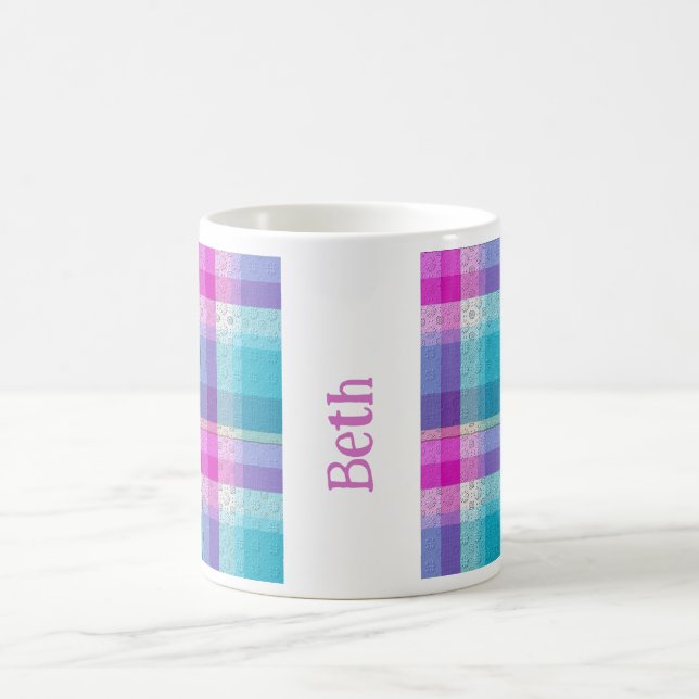 Dekoratives Karo Kaffeetasse (Mittel)