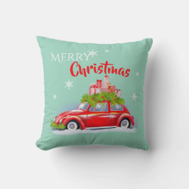 Dekoratives Kissen für frohe Weihnachten.