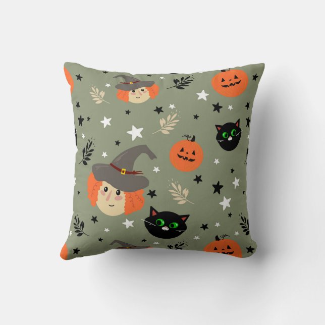 Dekoratives Kissen mit modernem minimalistischem D (Rückseite)