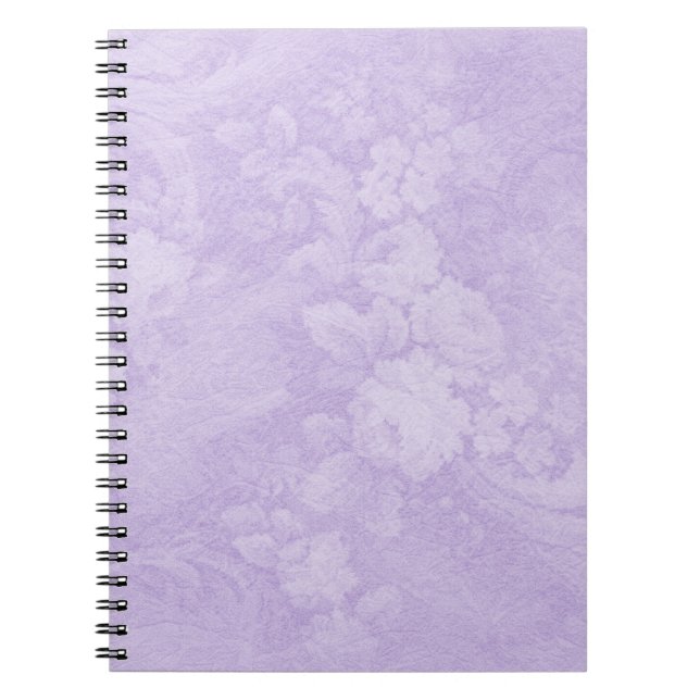 Dekoratives Lila BlumengussNotebook Notizblock (Vorderseite)
