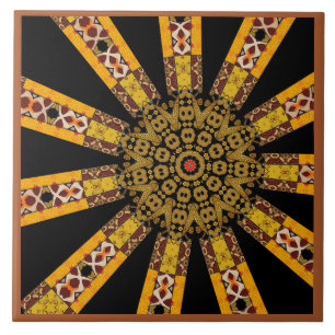 Dekoratives Mandala Fliese