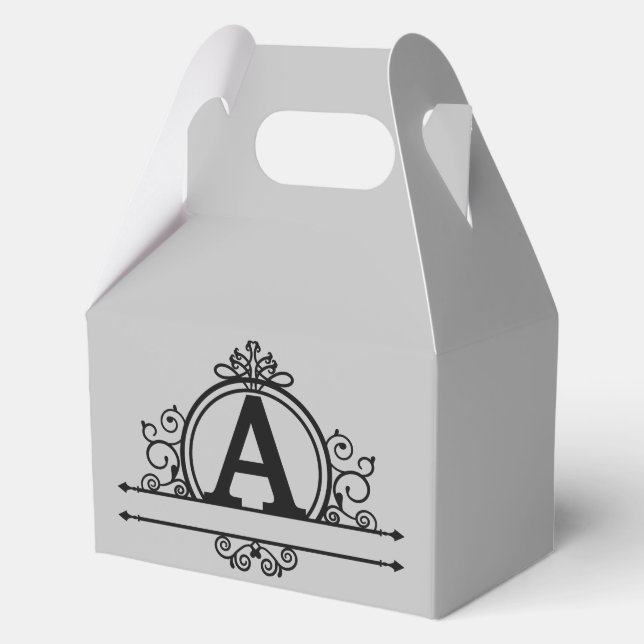 Dekoratives Monogramm A Geschenkschachtel (Vorderseite)