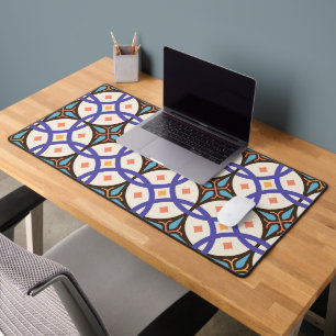 Dekoratives Mosaik Keramik Verzierte Fliesenmuster Schreibtischunterlage