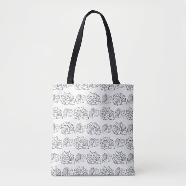 Dekoratives Muschel-Muster Tasche (Vorderseite)
