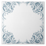 Dekoratives Muster des blauen Mittelmeers Fliese<br><div class="desc">Blaue mediterrane Dekorationsmuster Keramik Tile</div>
