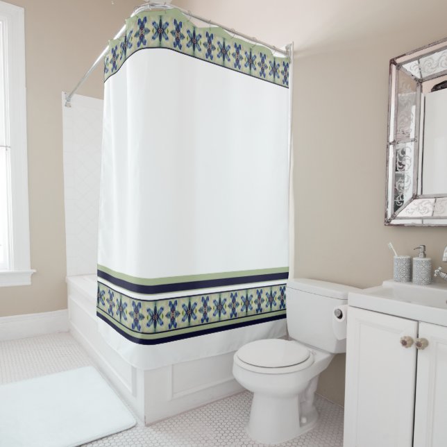 Dekoratives Muster Duschvorhang (Beispiel)