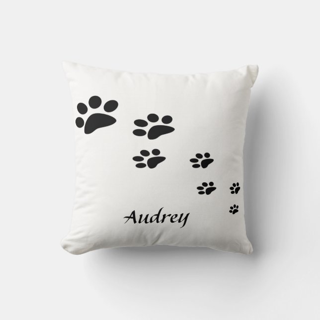 Dekoratives Muster für Hunde Paw Kissen (Vorderseite)