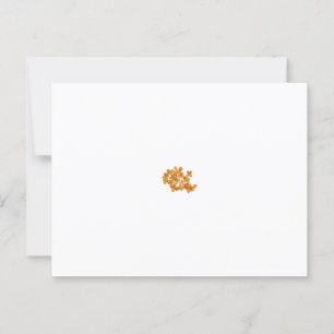 Dekoratives Muster in orange und weiß gestylt fl Postkarte