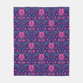 Dekoratives Muster mit Herzen Fleecedecke