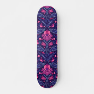 Dekoratives Muster mit Herzen Skateboard