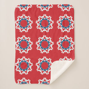 Dekoratives, nahtloses Muster. Abstrakte Textur Sherpadecke