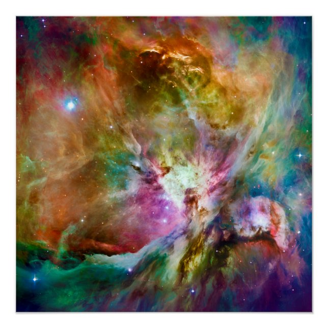 Dekoratives Orion Nebula Galaxy Space Foto Poster (Vorderseite)