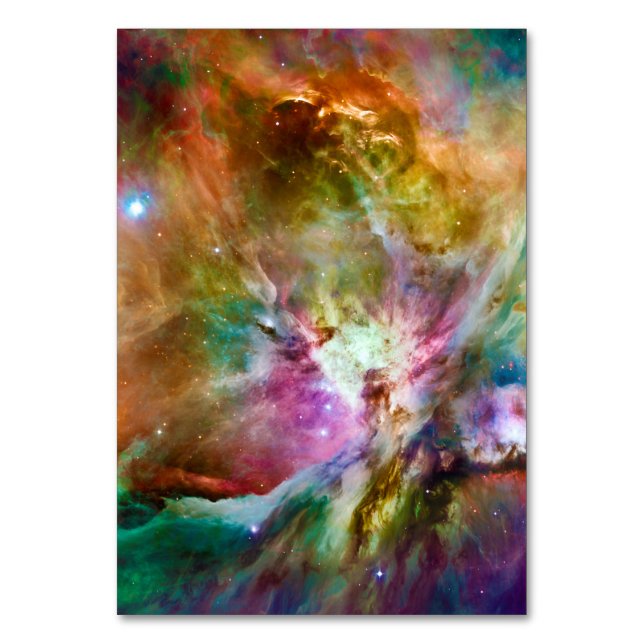 Dekoratives Orion Nebula Galaxy Space Foto Tischnummer (Vorderseite)