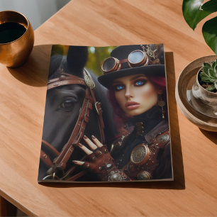 Dekoratives Papier mit Steampunk-Victorian Lady Da