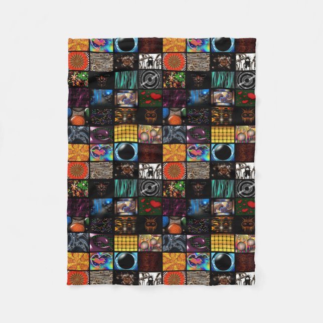 Dekoratives Pop-Art-Muster  Fleecedecke (Vorderseite)