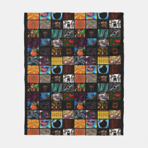 Dekoratives Pop-Art-Muster  Fleecedecke