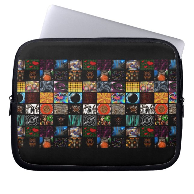 Dekoratives Pop-Art-Muster  Laptopschutzhülle (Vorderseite)
