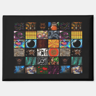 Dekoratives Pop-Art-Muster Magnet